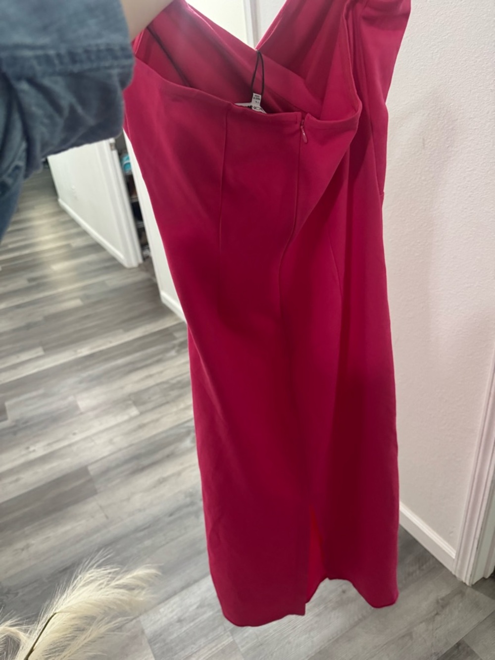 NWT Fashion Nova Desiree Strapless Midi Dress- Pink/ Magenta - Picture 5 of 7